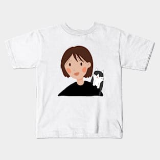 Cat Lady Kids T-Shirt